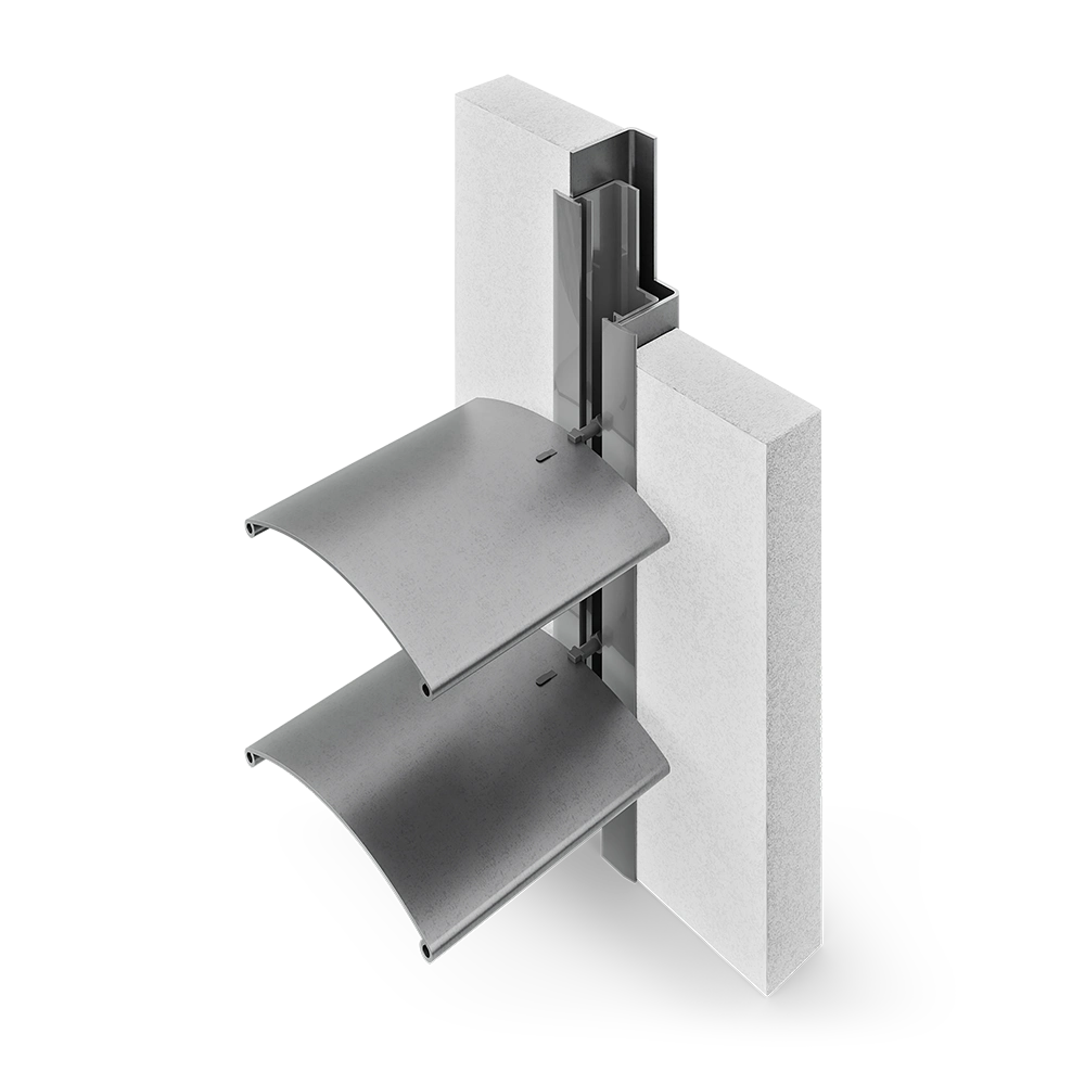 Flush-mounted guiding rail for the BASIC system